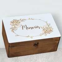 ONE OFF's | memory box hout | mini | kleur notenhout | met sluiting