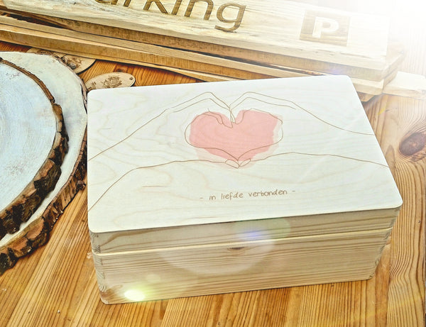 Memory Box Mini | combinatie print & gravure | In liefde verbonden