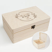 Trouwdoos met gravure | Mr. & Mrs. (kies je aanhef)